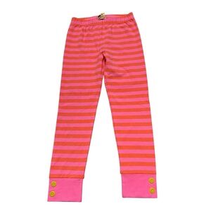 Brand new with‎ Tags Finding Foxtale Striped Leggings Pink and Orange Size 6